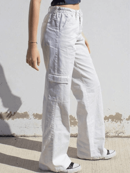 Heidi-Mode | Niedrige Taille Y2k Gerade Bein Hose