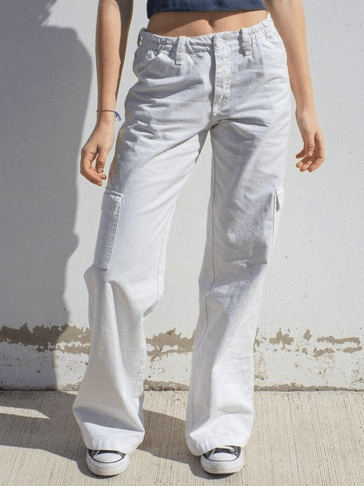Heidi-Mode | Niedrige Taille Y2k Gerade Bein Hose