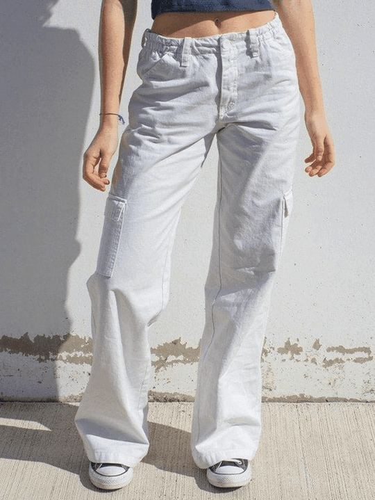 Heidi-Mode | Niedrige Taille Y2k Gerade Bein Hose