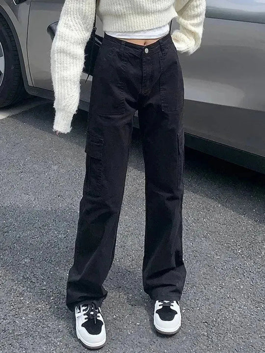 Heidi-Mode | Niedrige Taille Y2k Gerade Bein Hose