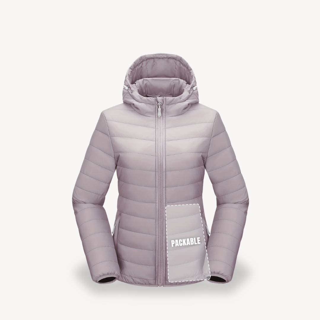 Heidi-Mode | Damen Packable Puffer Jacke mit Kapuze