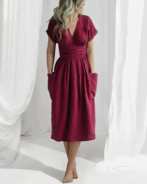 Heidi-Mode | Elegantes Leinenkleid