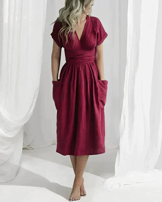 Heidi-Mode | Elegantes Leinenkleid