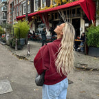 Rote Oversize jacke