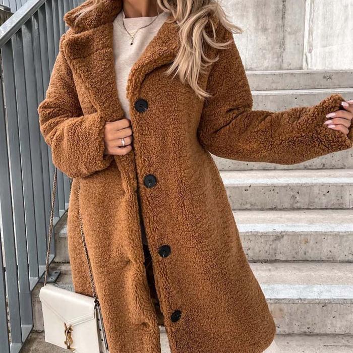 Heidi-Mode - Schicke Winter Teddy Wärmende Jacke für Frauen