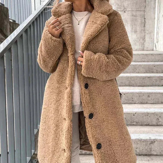 Heidi-Mode - Schicke Winter Teddy Wärmende Jacke für Frauen