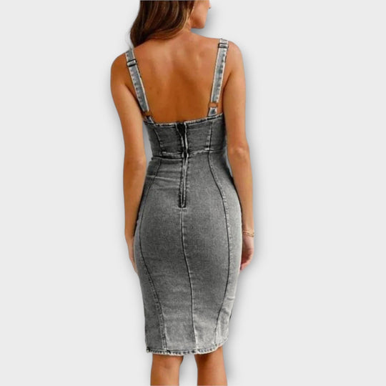 Ella - Denim-Kleid mit Trägern