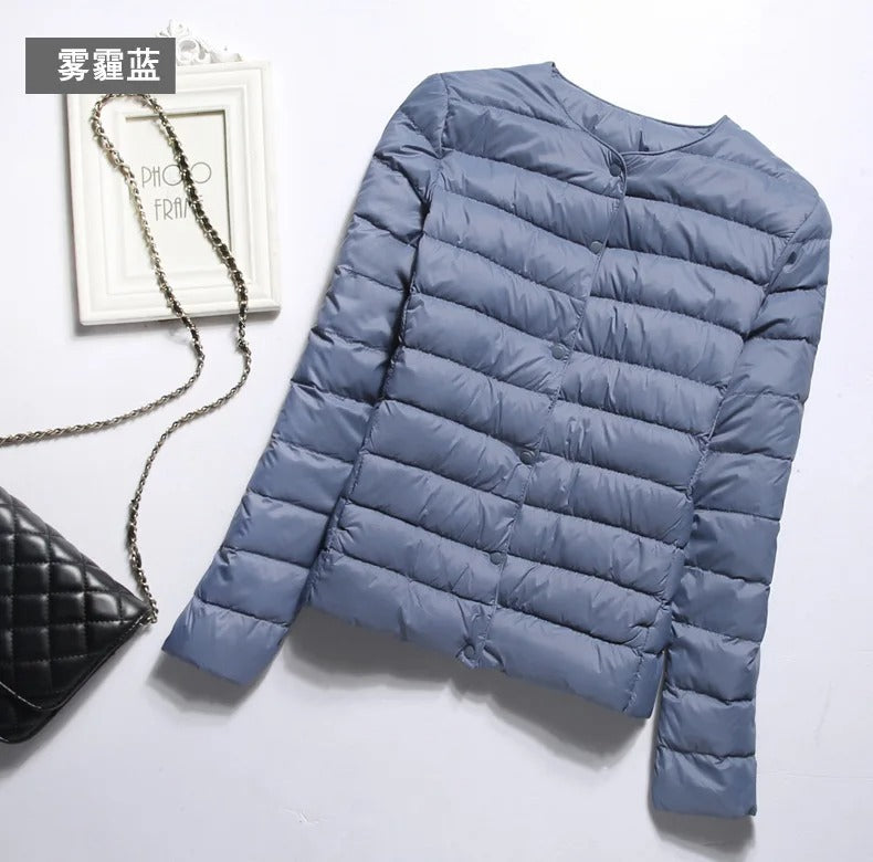 Heidi-Mode | Kragenlose Daunenjacke Frauen