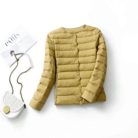 Heidi-Mode | Kragenlose Daunenjacke Frauen
