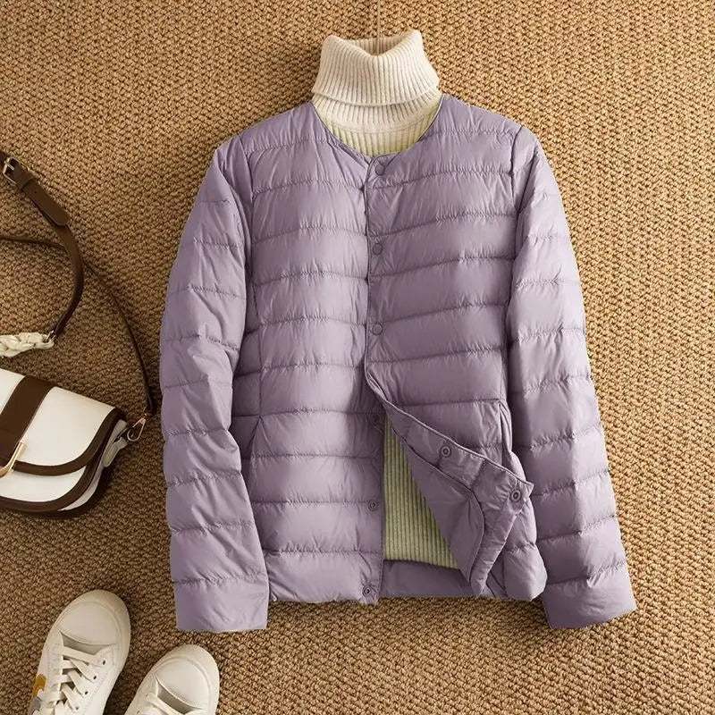 Heidi-Mode | Kragenlose Daunenjacke Frauen
