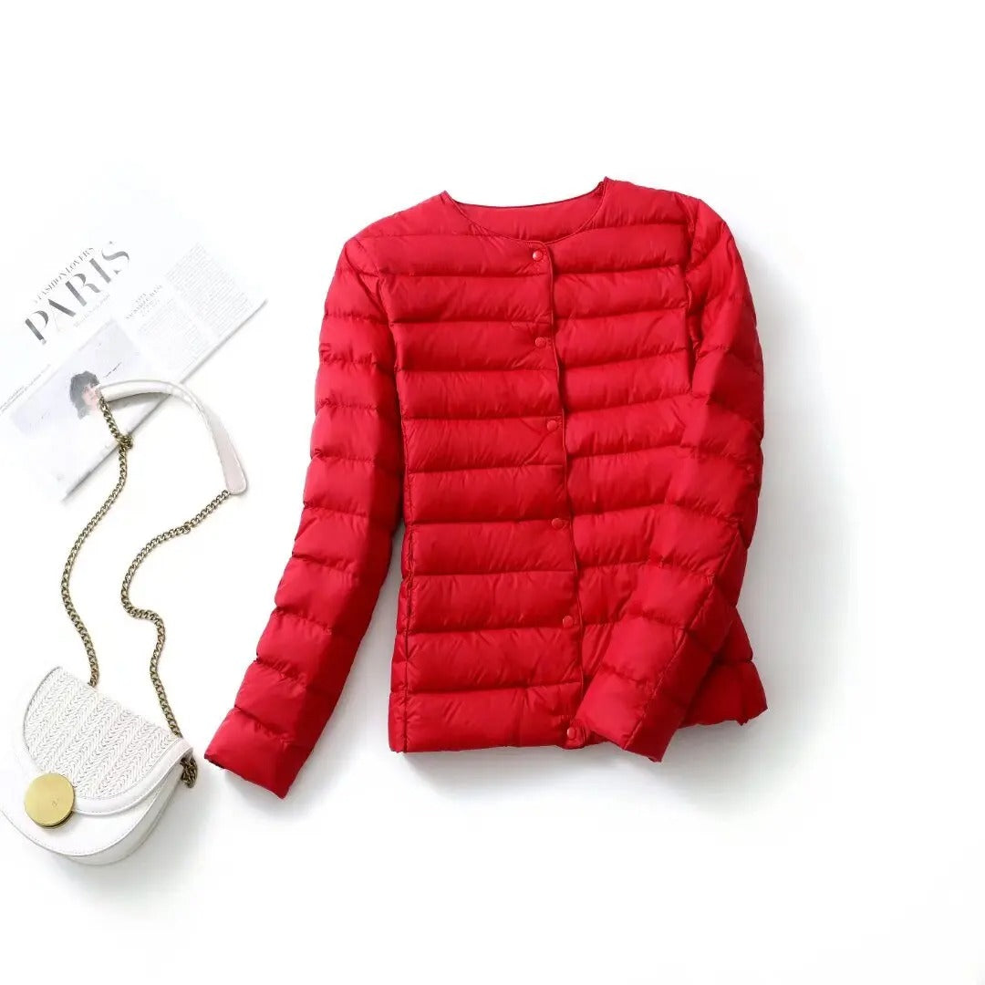 Heidi-Mode | Kragenlose Daunenjacke Frauen