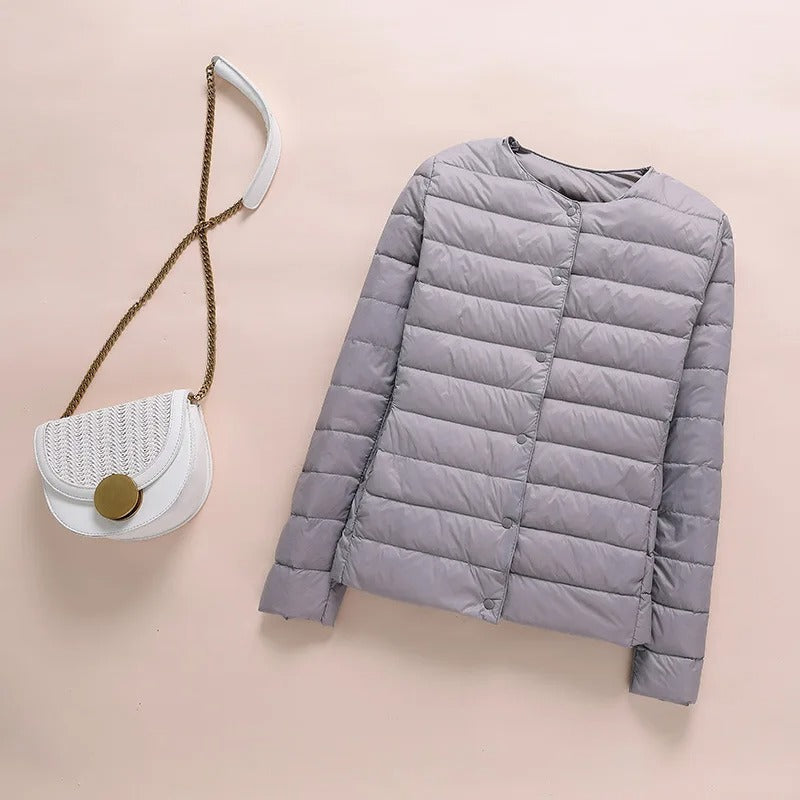 Heidi-Mode | Kragenlose Daunenjacke Frauen