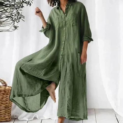 Jumpsuit Oversized Leinen