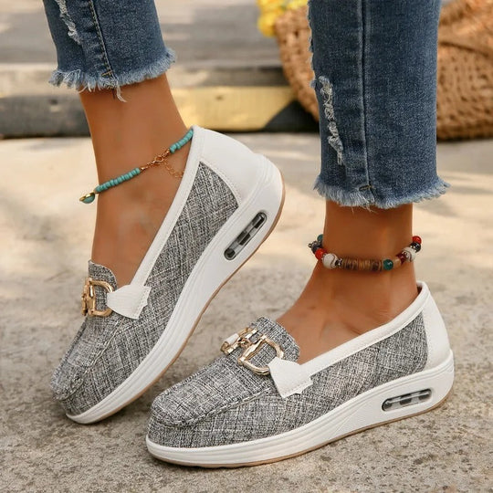 Heidi-Mode | Atmungsaktive Mesh Keilschuhe
