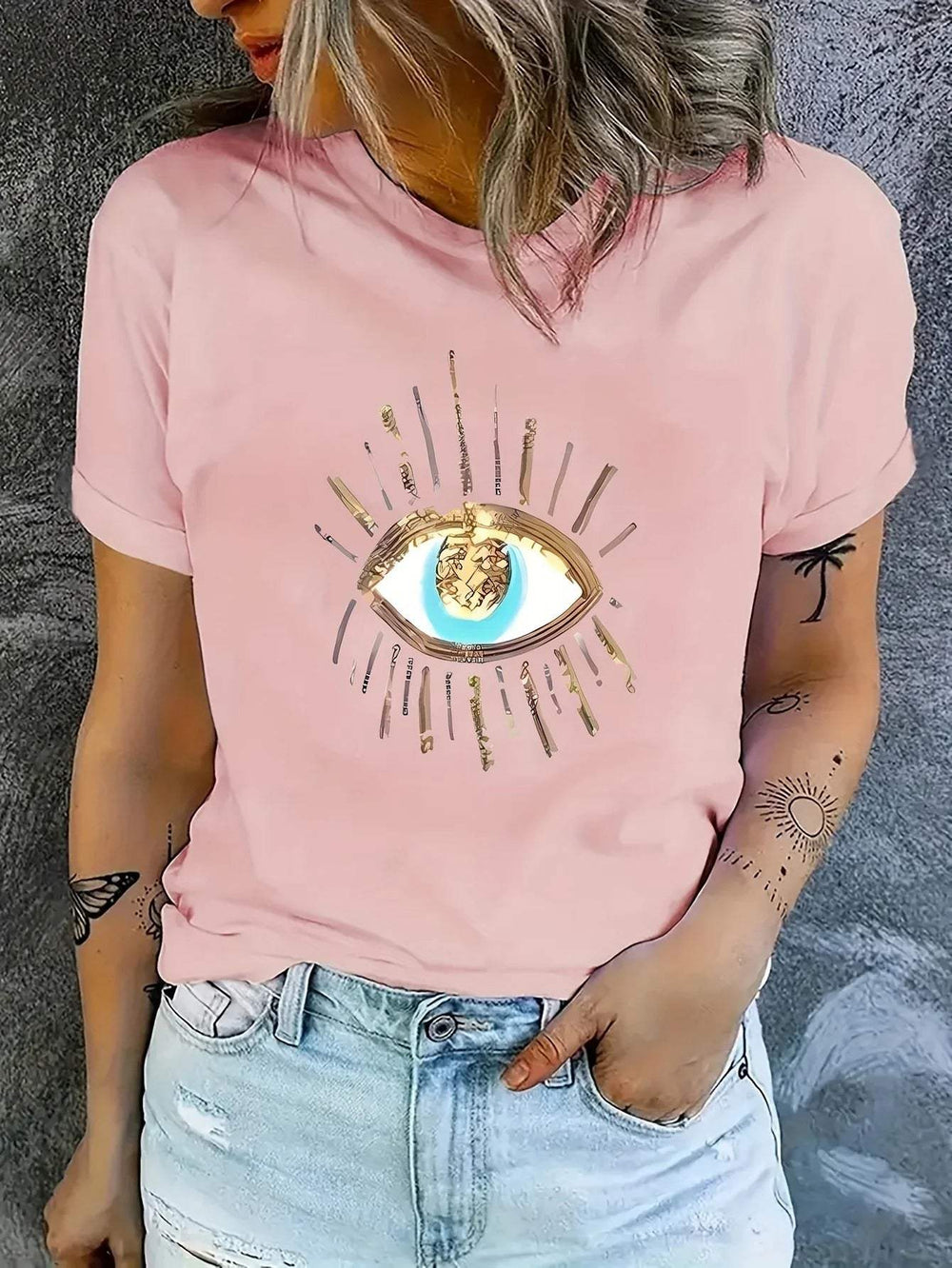 Heidi-Mode | T-Shirt mit Augen Druck