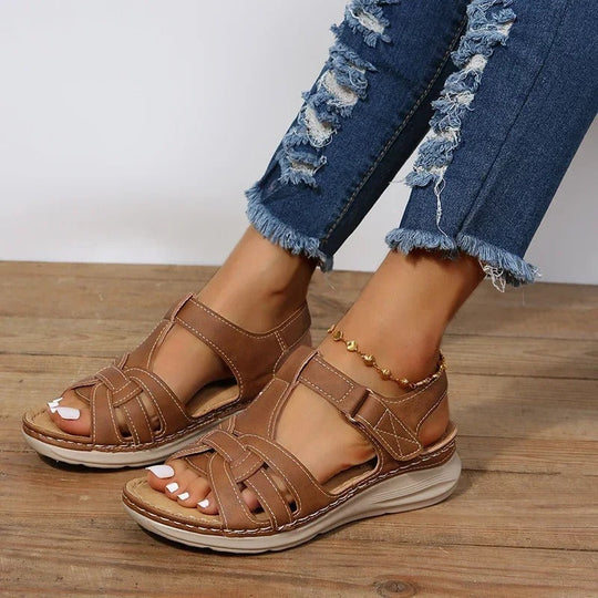 Heidi-Mode - Orthopädische Ledersandalen