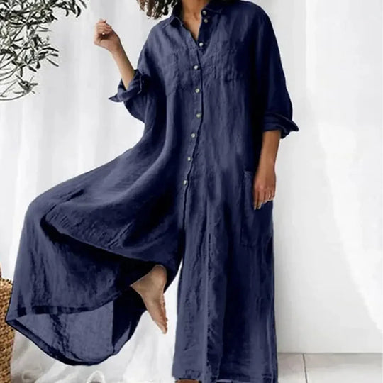 Jumpsuit Oversized Leinen