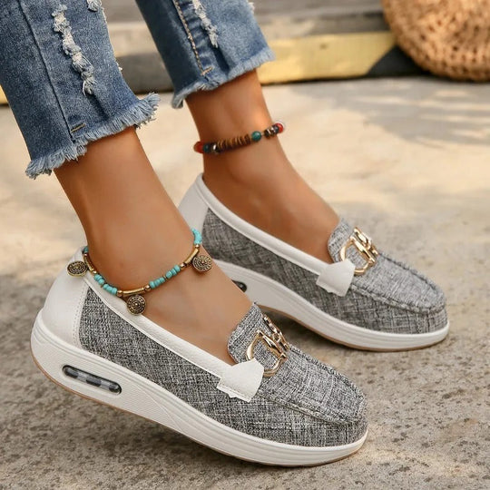 Heidi-Mode | Atmungsaktive Mesh Keilschuhe