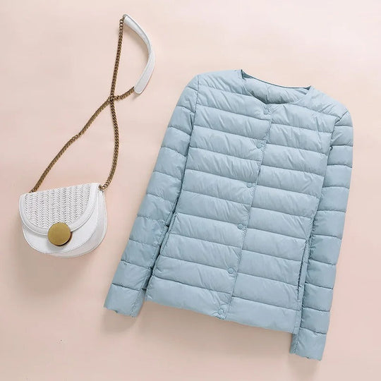 Heidi-Mode | Kragenlose Daunenjacke Frauen