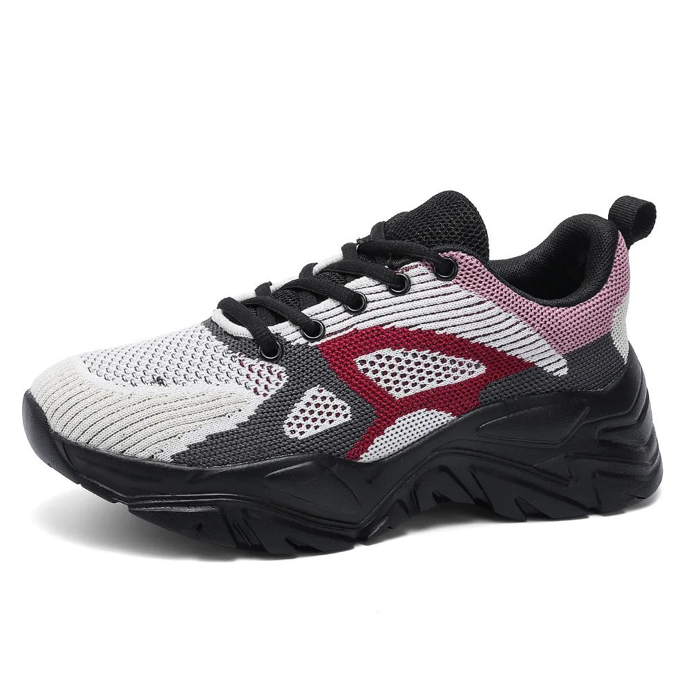 Heidi-Mode | Atmungsaktive Mesh Plateau Sneakers
