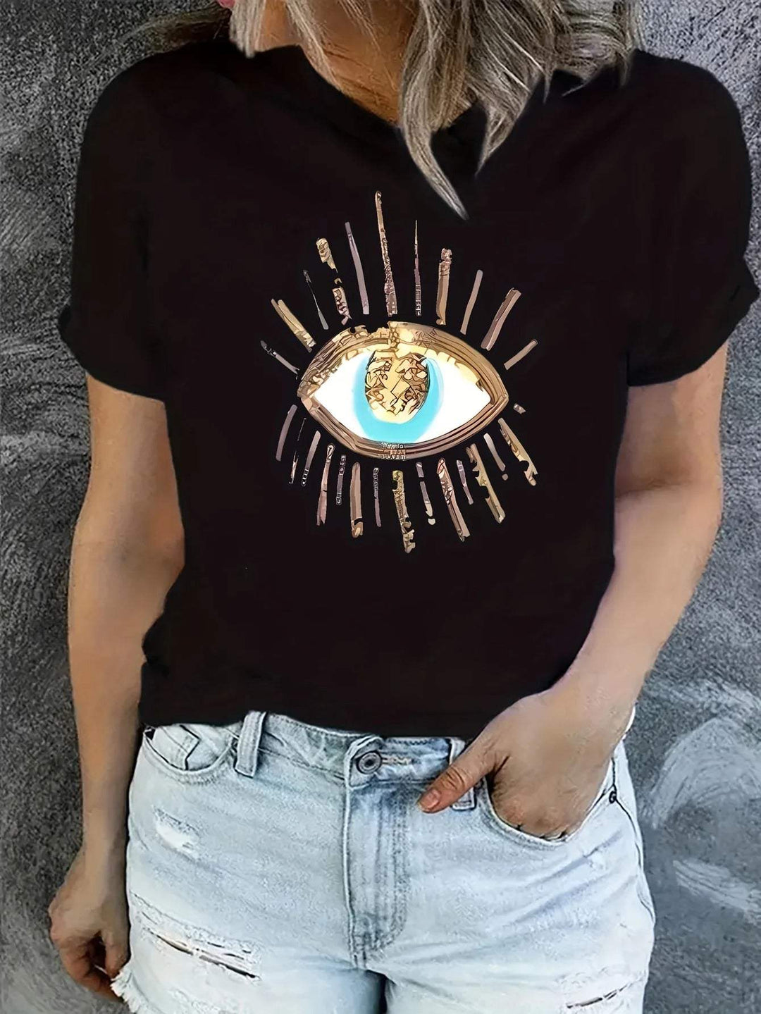 Heidi-Mode | T-Shirt mit Augen Druck