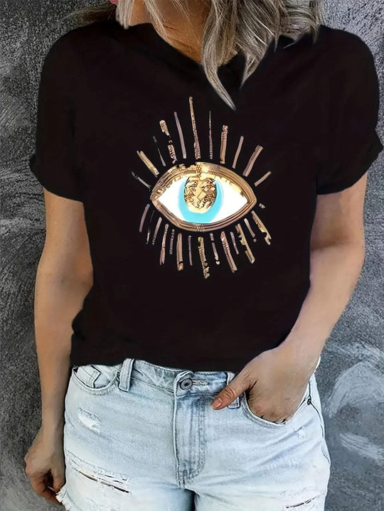 Heidi-Mode | T-Shirt mit Augen Druck