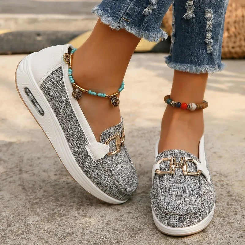 Heidi-Mode | Atmungsaktive Mesh Keilschuhe