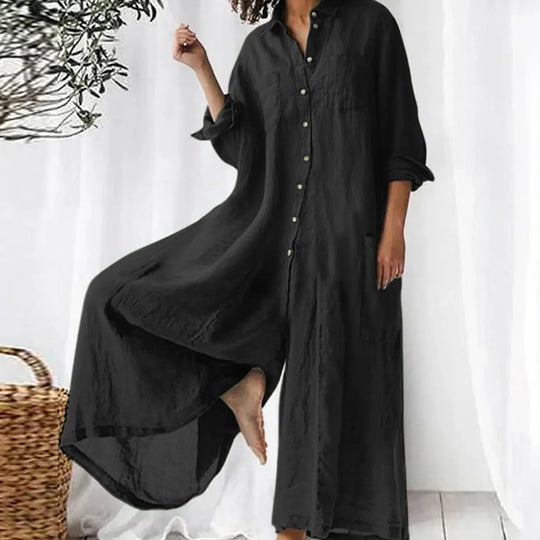 Jumpsuit Oversized Leinen