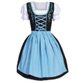 Heidi-Mode - Stilvolle Himmelblau Oktoberfest Dirndl mit Eleganter Stickerei für Frauen