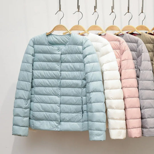 Heidi-Mode | Kragenlose Daunenjacke Frauen