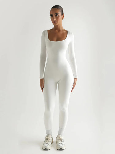 Bequemer Jumpsuit mit langen Ärmeln