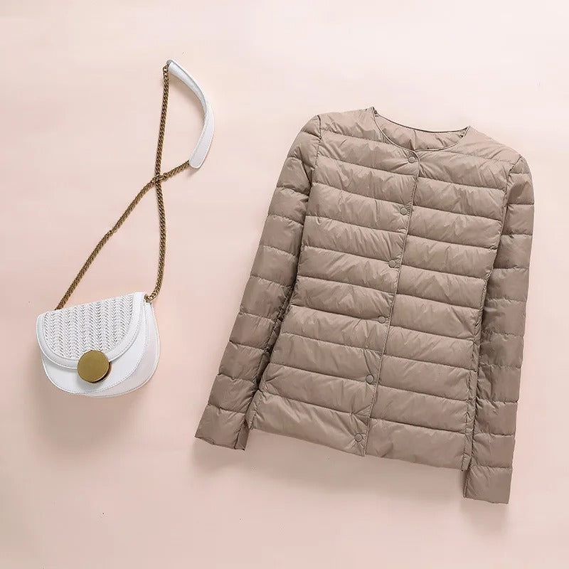 Heidi-Mode | Kragenlose Daunenjacke Frauen