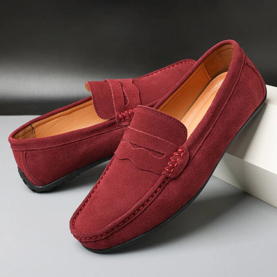 Heidi-Mode | Le Dreux Wildleder Slipper