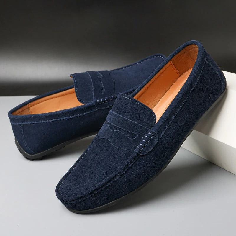 Heidi-Mode | Le Dreux Wildleder Slipper