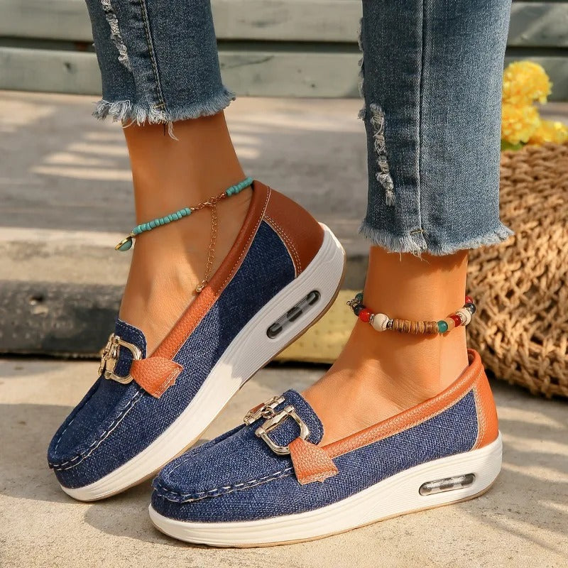 Heidi-Mode | Atmungsaktive Mesh Keilschuhe