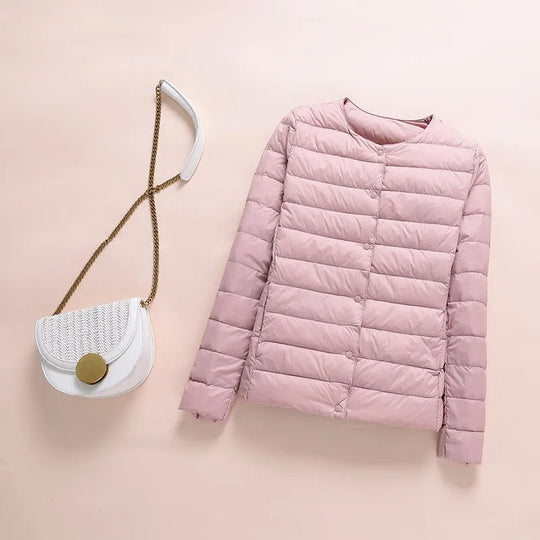 Heidi-Mode | Kragenlose Daunenjacke Frauen