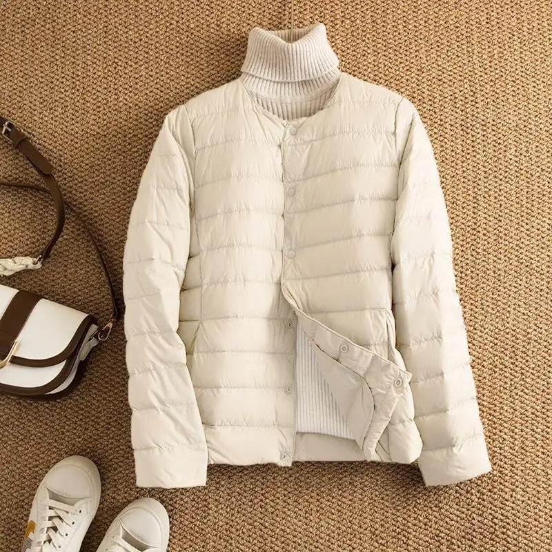 Heidi-Mode | Kragenlose Daunenjacke Frauen