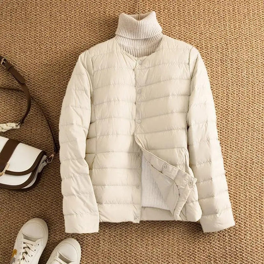 Heidi-Mode | Kragenlose Daunenjacke Frauen