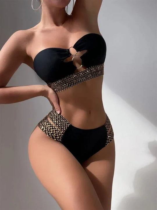 Heidi-Mode | De Bain Bikini Ohne Träger mit Kette