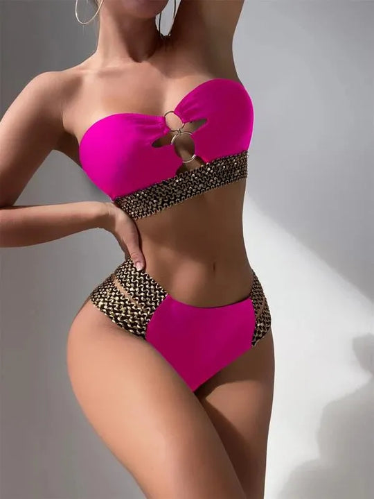 Heidi-Mode | De Bain Bikini Ohne Träger mit Kette