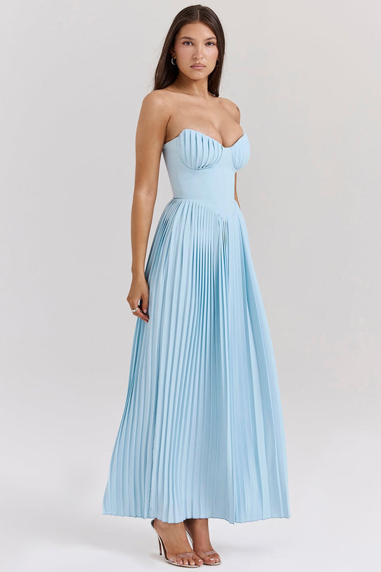 Heidi-Mode | Damen Langes Kleid mit Korsett