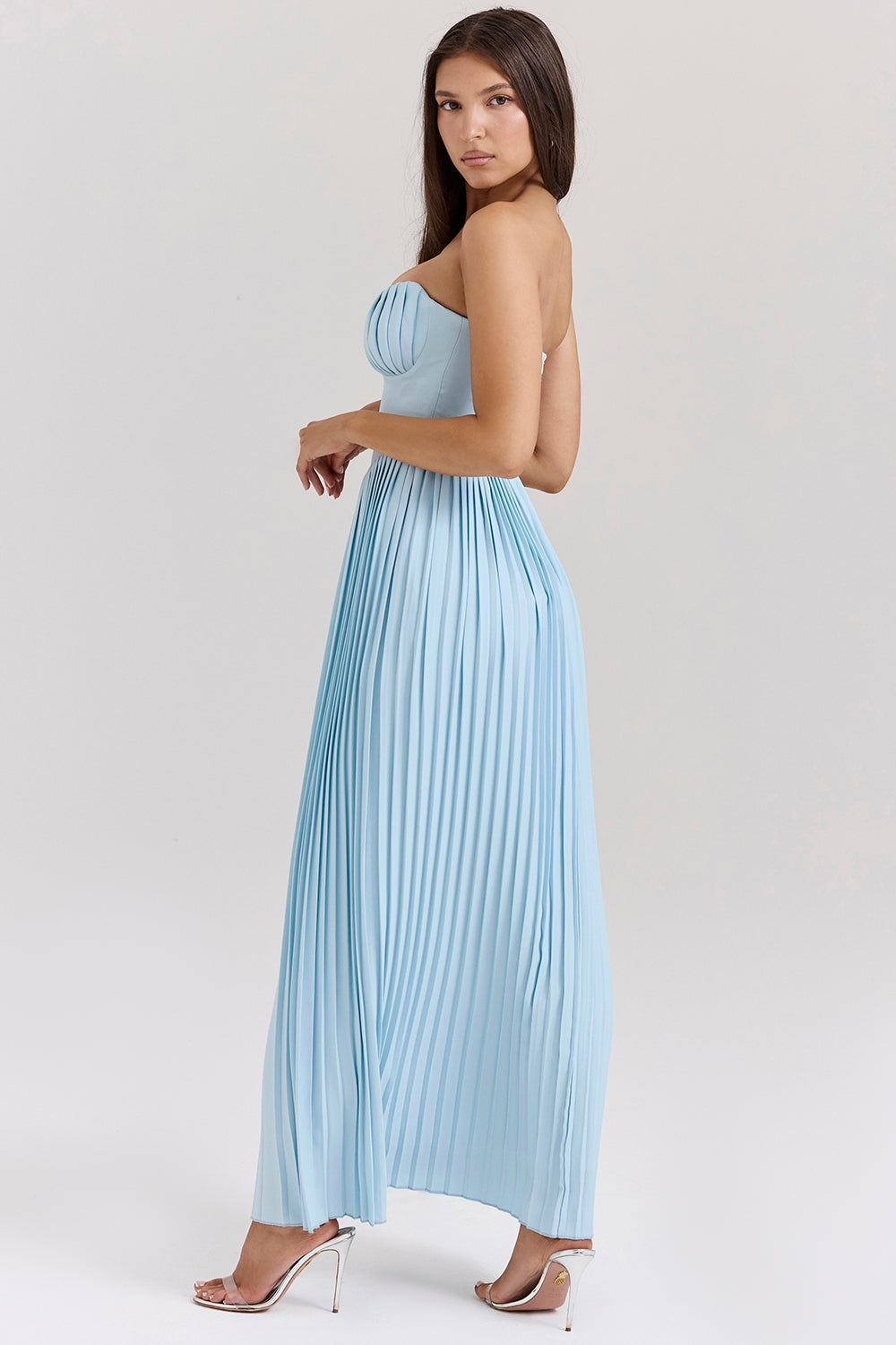 Heidi-Mode | Damen Langes Kleid mit Korsett