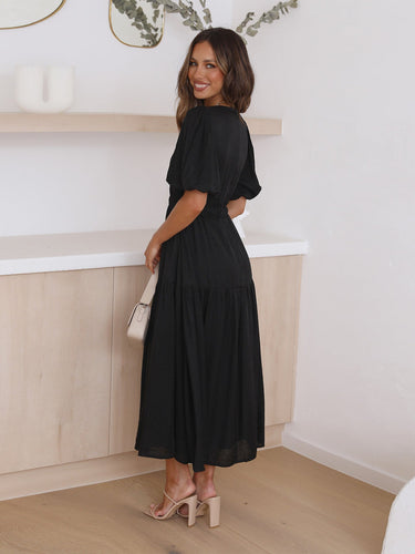 Heidi-Mode | Elegantes Kleid mit Puffärmeln