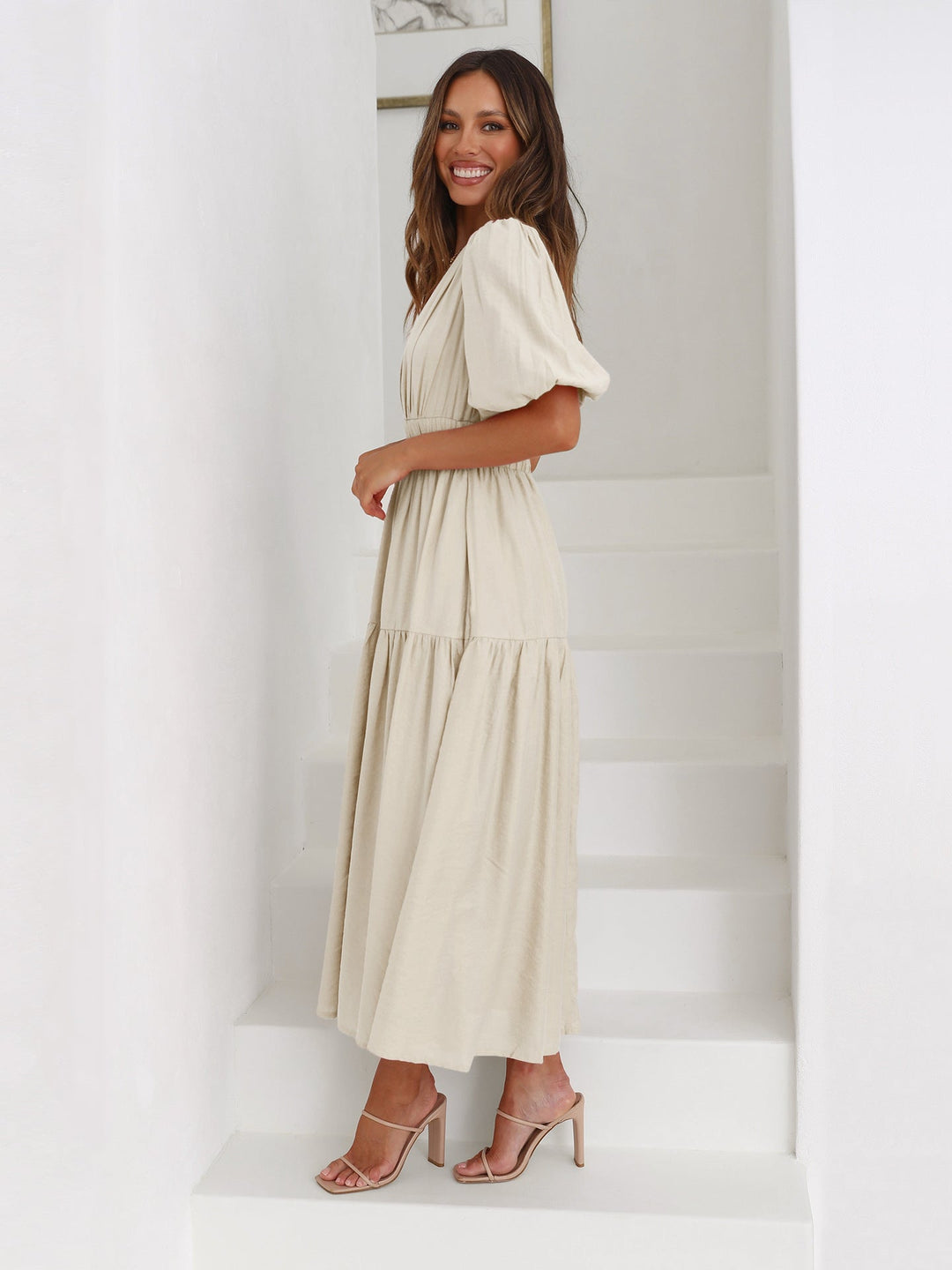 Heidi-Mode | Elegantes Kleid mit Puffärmeln