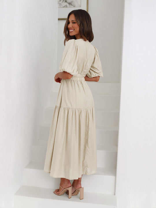 Heidi-Mode | Elegantes Kleid mit Puffärmeln