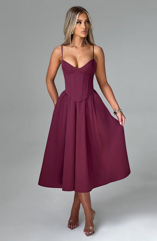 Heidi-Mode | Midi Kleid Cherry Lack