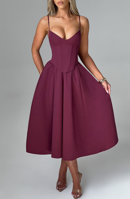 Heidi-Mode | Midi Kleid Cherry Lack