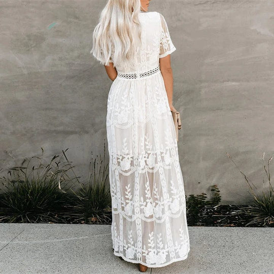 Heidi-Mode | Maxi Spitzen Ibiza Kleid