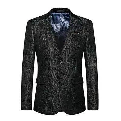 Heidi-Mode | Herren Blazer - Schwarzer Pailletten Blazer