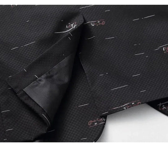 Heidi-Mode | Herren Blazer - Lässiger Blazer mit weißen Drucks